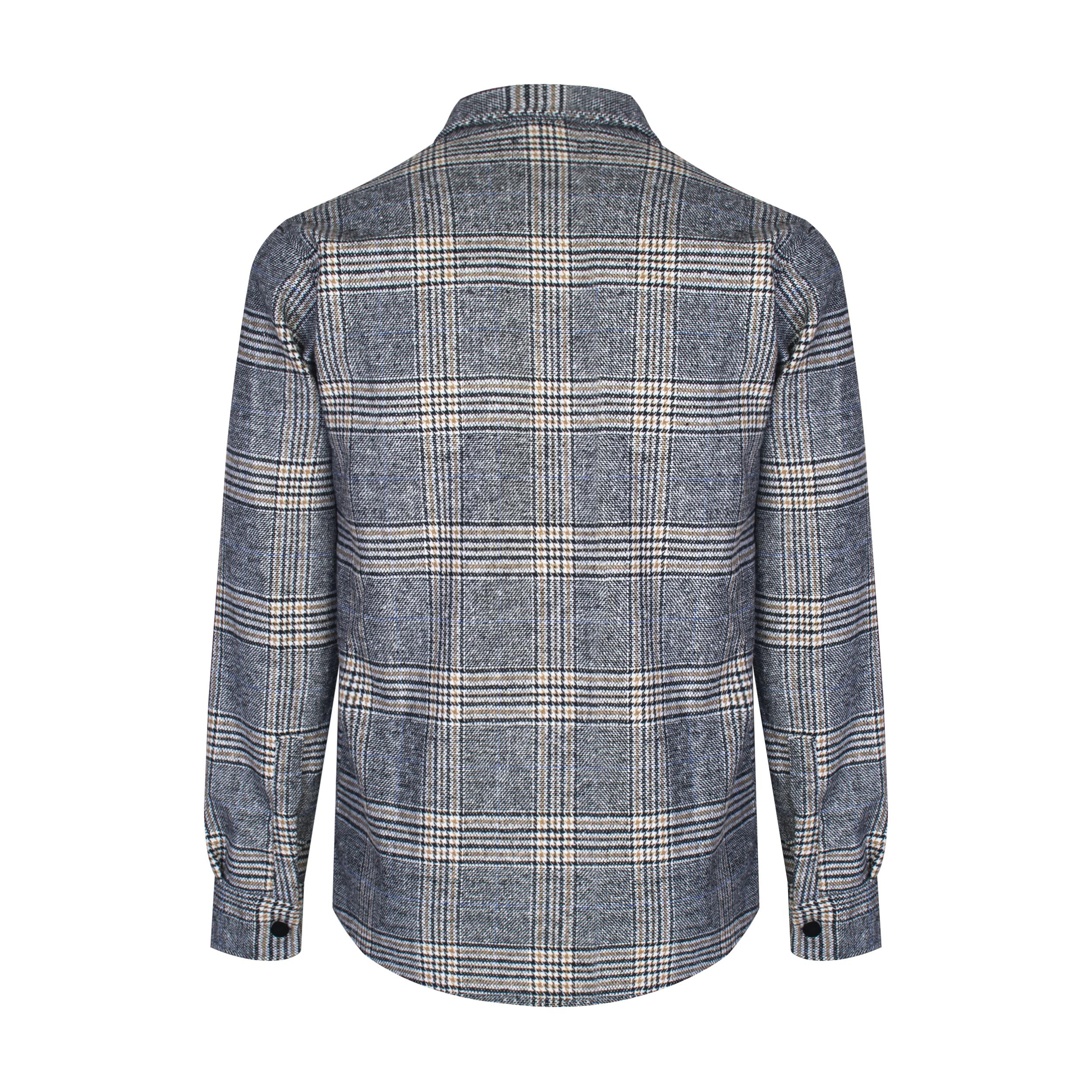 پیراهن آستین بلند مردانه ولکات مدل پشمی