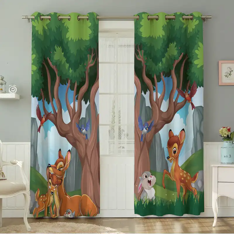 پرده نیروانا طرح کودک   مدل مخمل کد 4822 سایز 140×280 سانتی متر