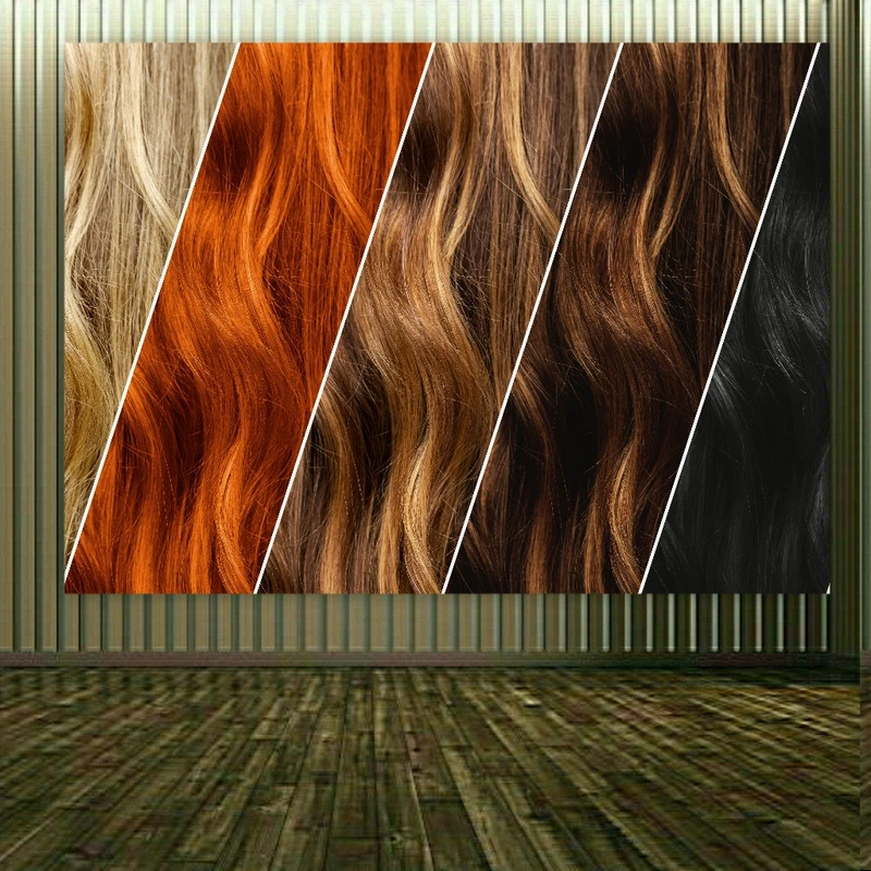 پوستر پارچه ای طرح آرایشگاه زنانه مدل رنگ مو کد FP104505