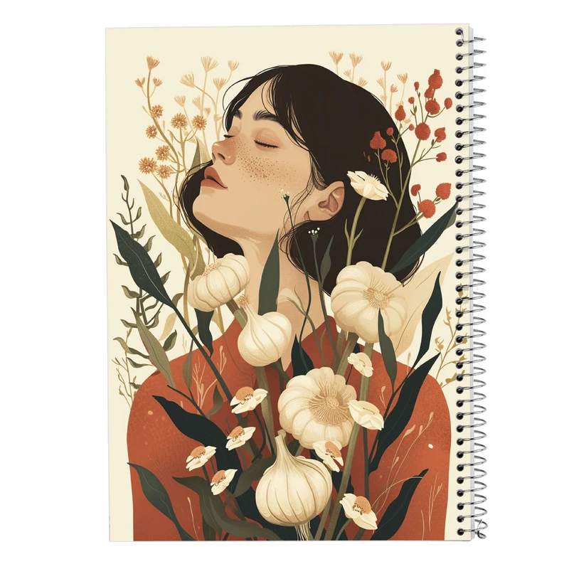 دفتر مشق 100 برگ مدوپد مدل گل کد DF13807