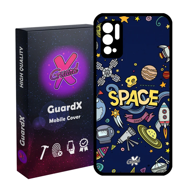 کاور گارد ایکس طرح Galaxy مدل Glass10009 مناسب برای گوشی موبایل شیائومی Redmi Note 10 5G / Poco M3 Pro