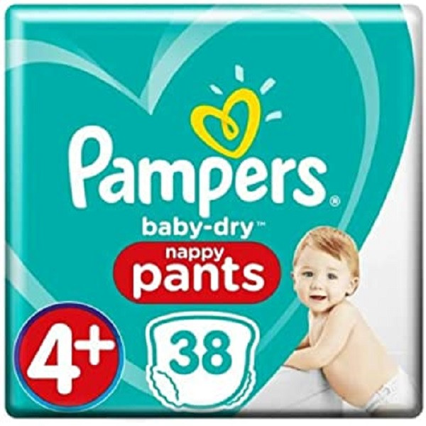 پوشک شورتی پمپرز مدل 040 سایز 4+ بسته 38 عددی
