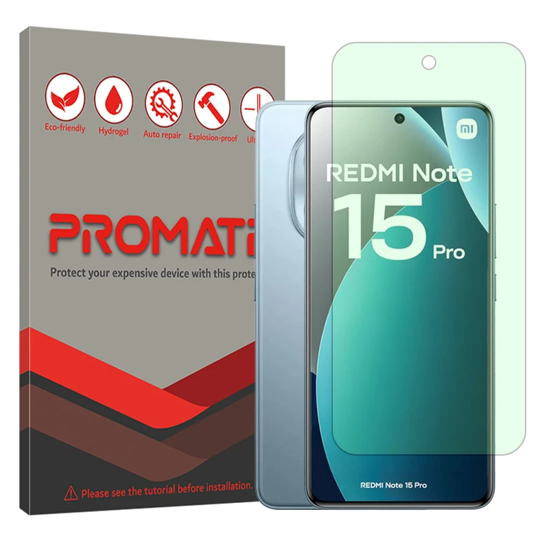 محافظ صفحه نمایش حفاظت از نور سبز پرومیت مدل Eye Care مناسب برای گوشی موبایل شیائومی Redmi Note 15 Pro 4G
