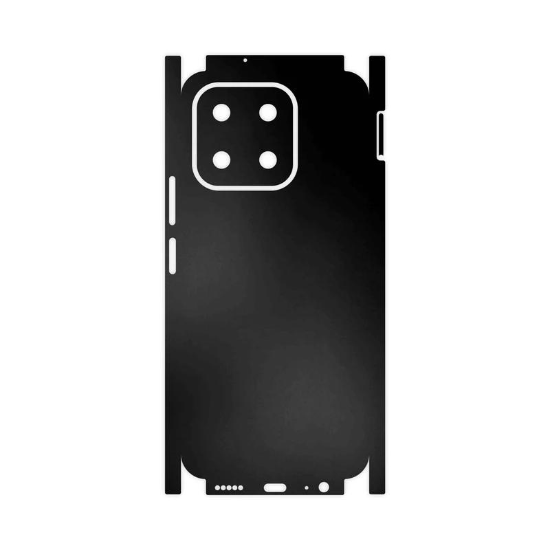 برچسب پوششی ماهوت مدل Matte-Black-FullSkin مناسب برای گوشی موبایل آنر X6b