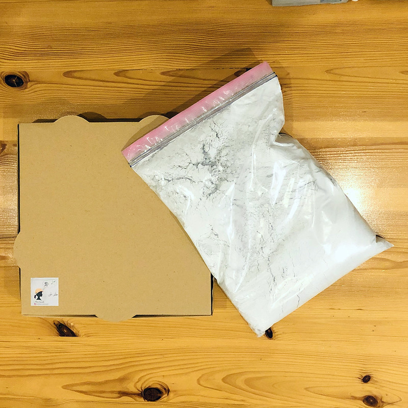 پودر بتن پلیمری مدل 01-gray وزن ۲.۵ کیلوگرم