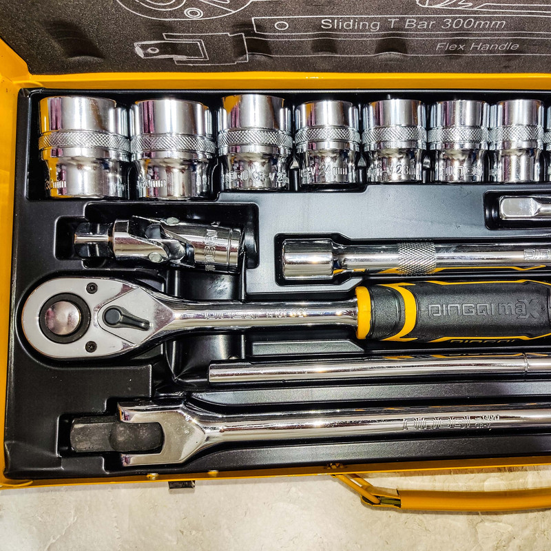 آچار جعبه بکس دینگشی  مدل CVR - 1080 مجموعه 24 عددی