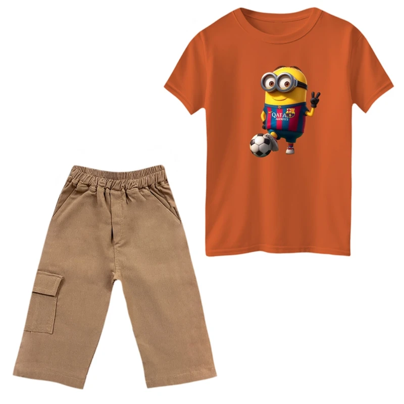 ست تی‌شرت و شلوارک پسرانه مدل مینیون کد 29