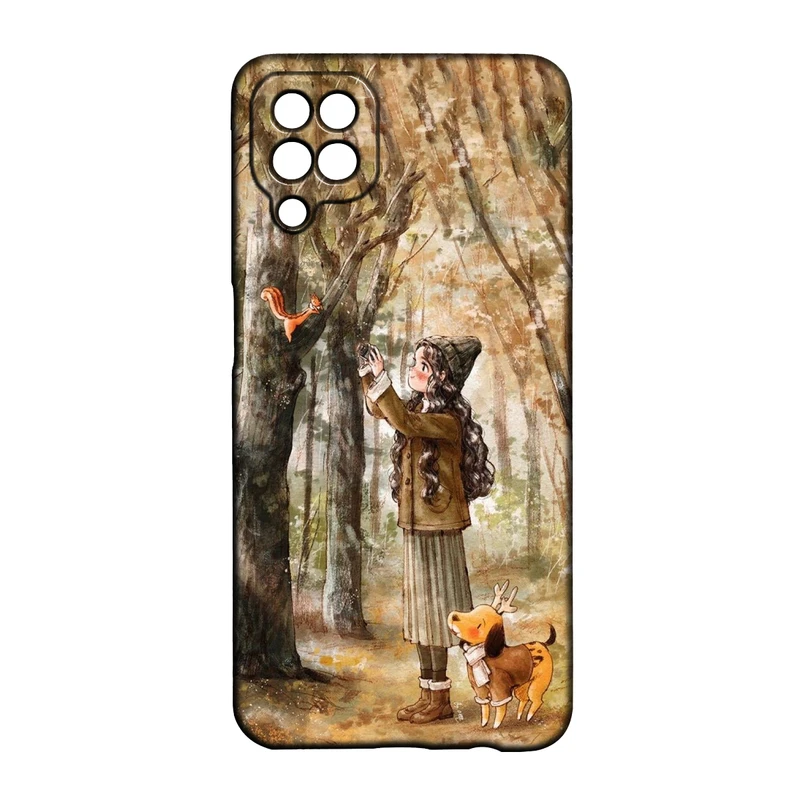 کاور طرح دخترانه کد 293 مناسب برای گوشی موبایل سامسونگ Galaxy A22 4g