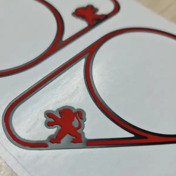 برچسب قاب تیوتر خودرو مدل 10728G مناسب برای پژو 207 بسته دو عـددی