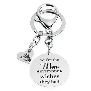 جاکلیدی گلسو مدل دایره و قلب طرح MOM