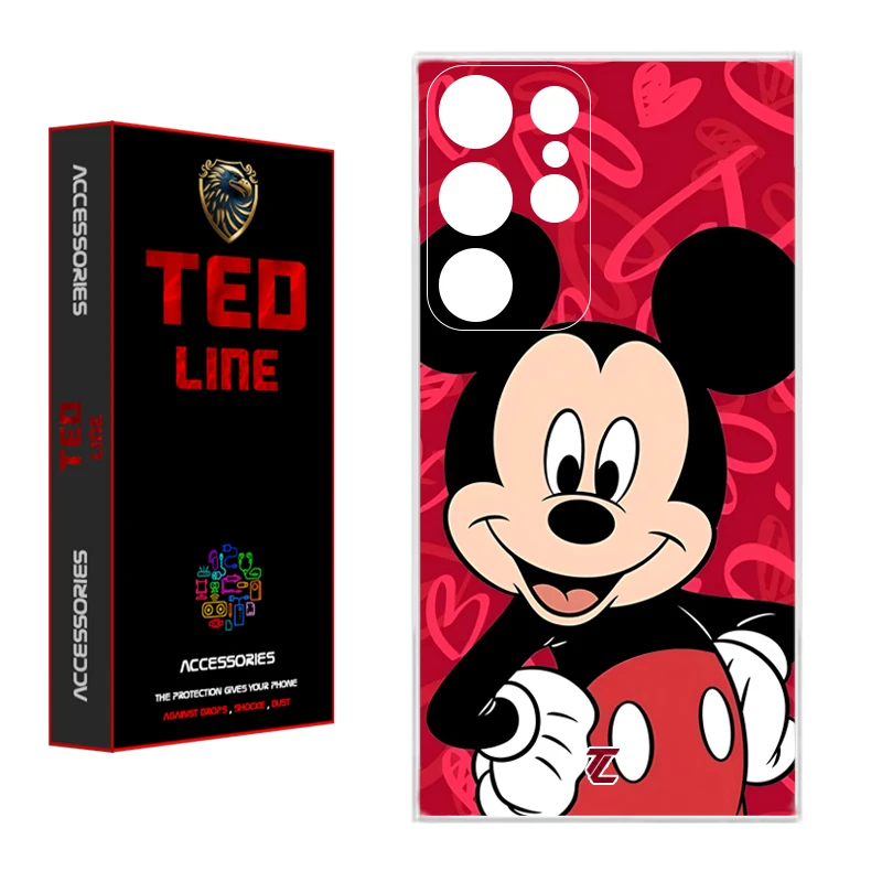 کاور تدلاین طرح میکی موس کد 1148 مناسب برای گوشی موبایل سامسونگ Galaxy S22 Ultra