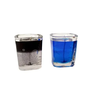 شمع دست مساز مدل شیشه ای بسته دو عددی