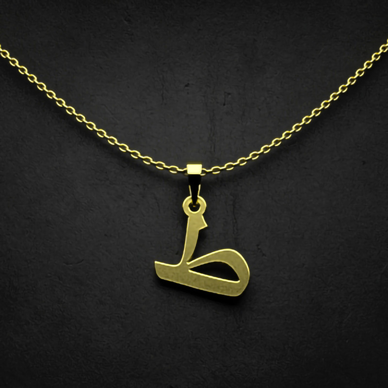گردنبند طلا 18 عیار زنانه مدوپد مدل حرف ط کد I2-1-1083