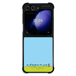 AKAM AMC-WSGZFLIP5-SMURFS-10 Cover For Samsung Galaxy Z Flip 5