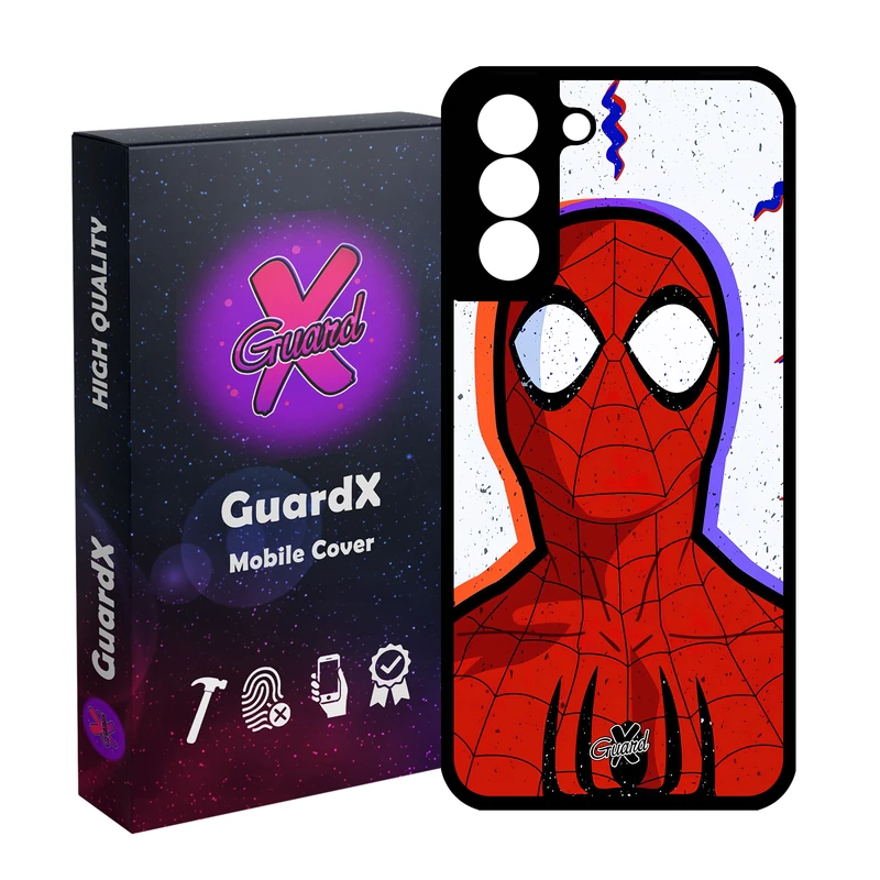 کاور گارد ایکس طرح Spider Man مدل Glass10495 مناسب برای گوشی موبایل سامسونگ Galaxy S21 FE