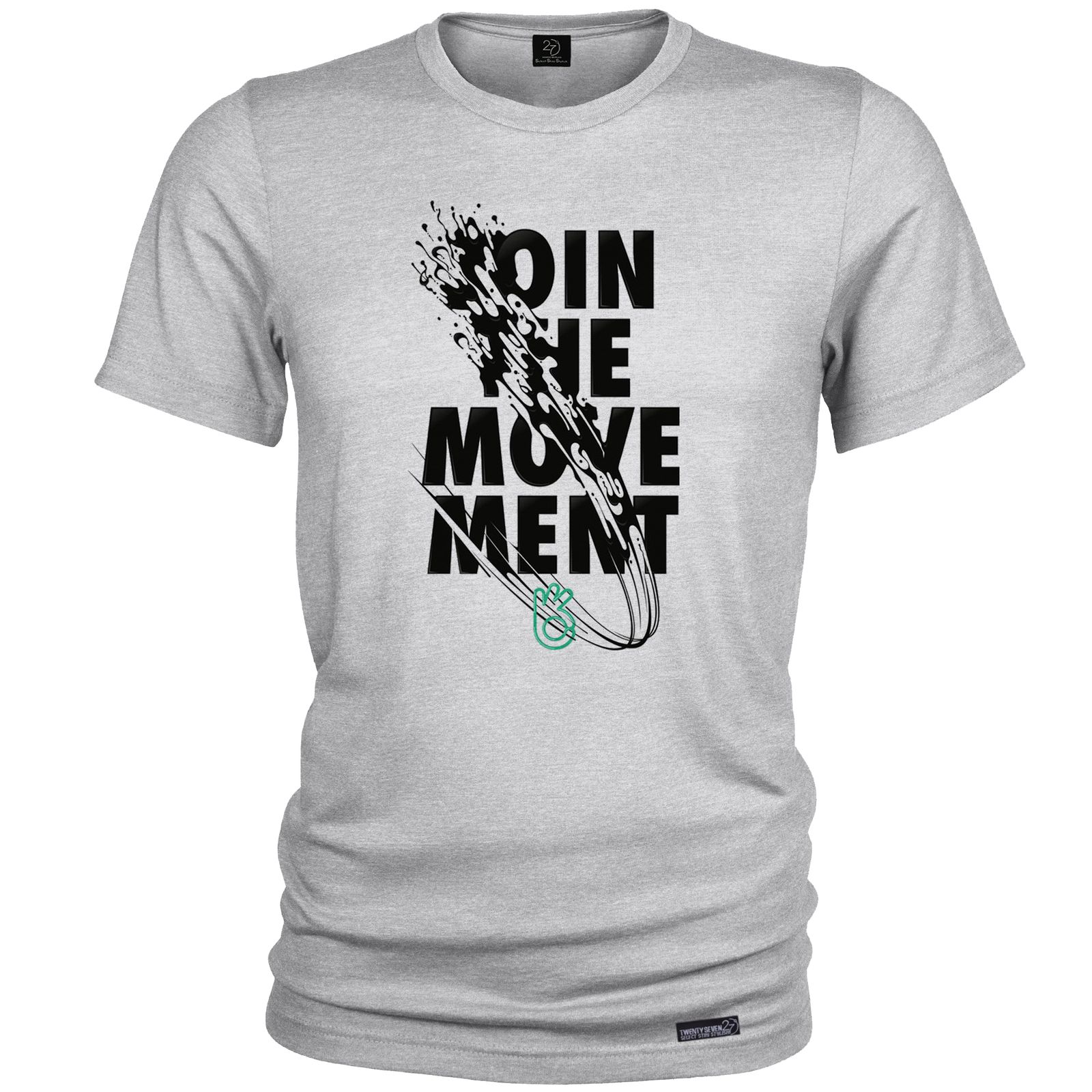 تی شرت آستین کوتاه مردانه 27 مدل  JOIN THE MOMENT کد WN1126 -  - 2