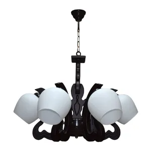 لوستر شش شعله  چشمه نور کد G677/6-BR