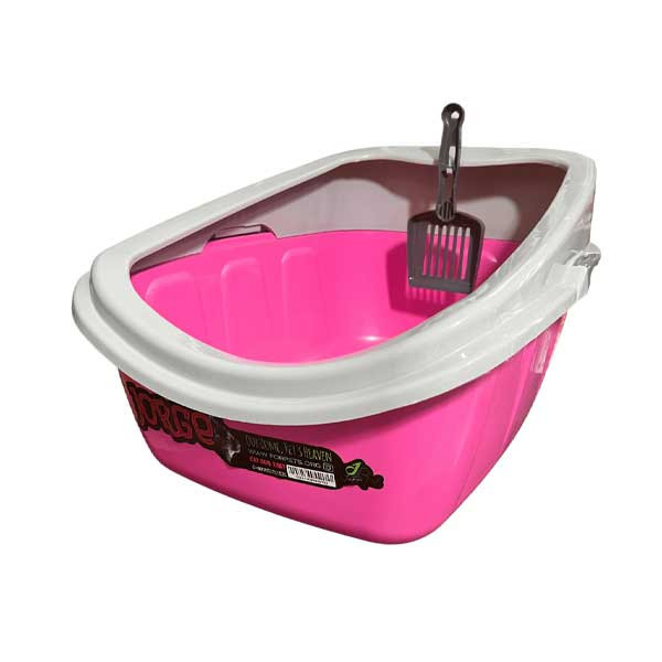 ظرف خاک گربه مدل لبه دار جورج - C033