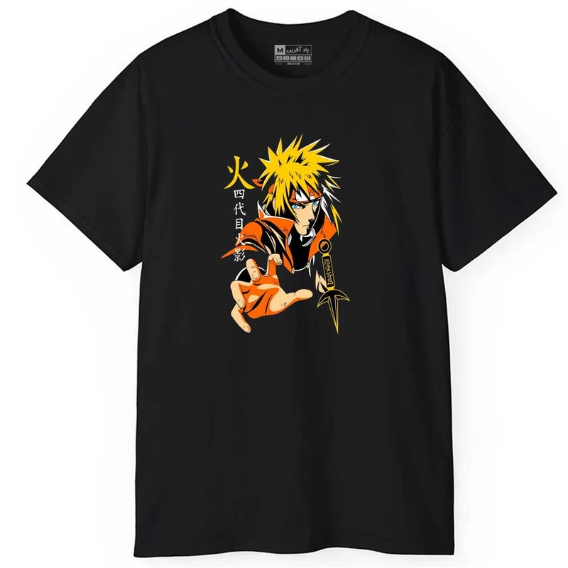 تی شرت آستین کوتاه مردانه پاد آفرین مدل اسپرت طرح انیمه کد 01127