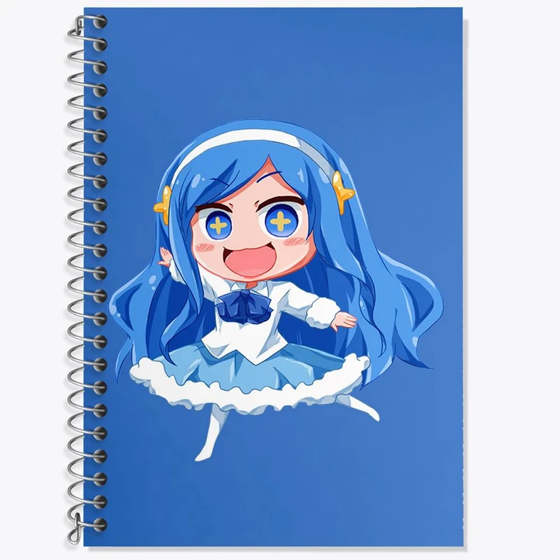 دفتر زبان 50 برگ خندالو مدل سه خط طرح تاچیبانا انیمه اوماروچان Umaru Chan کد 18505