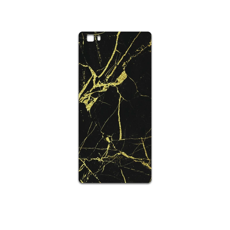 برچسب پوششی ماهوت مدل Graphite-Gold-Marble مناسب برای گوشی موبایل هوآوی P8 Lite