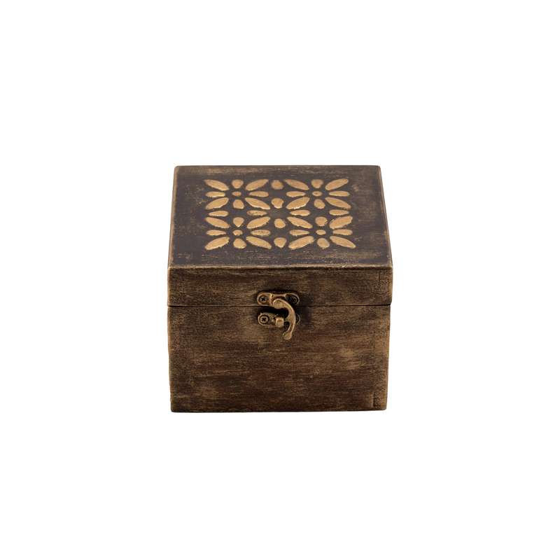 جعبه هدیه چوبی طرح برجسته