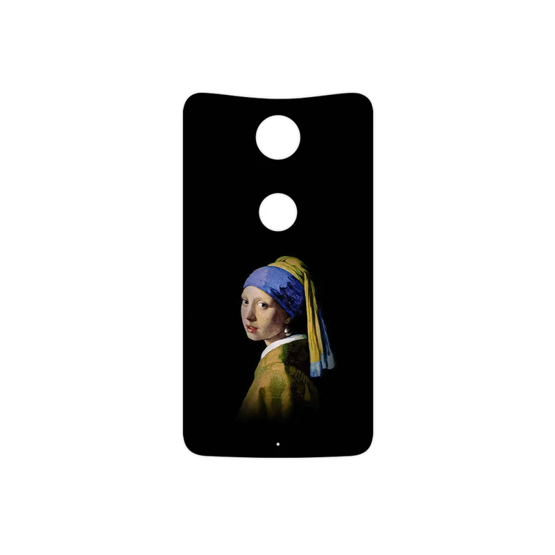 برچسب پوششی ماهوت مدل Girl with a Pearl Earring of Vermeer مناسب برای گوشی موبایل گوگل Nexus 6