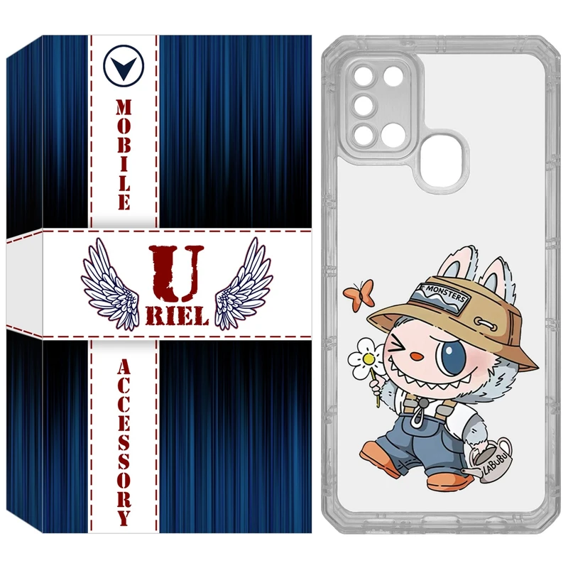 کاور یوریل مدل Clear کد 111 طرح لبوبو Labubu مناسب برای گوشی موبایل سامسونگ Galaxy A21S
