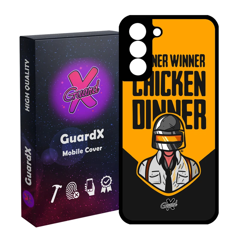 کاور گارد ایکس طرح Pubg مدل Glass10182 مناسب برای گوشی موبایل سامسونگ Galaxy S21 FE
