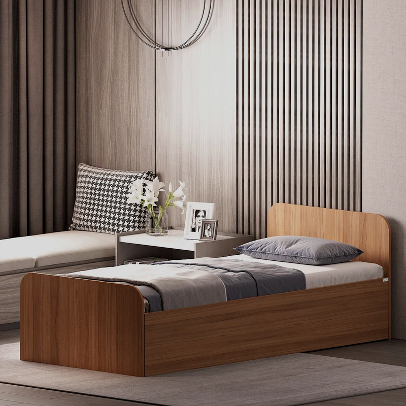 تخت خواب ملامینه یک نفره اعیان مدل FH931 سایز 90x200 سانتی متر