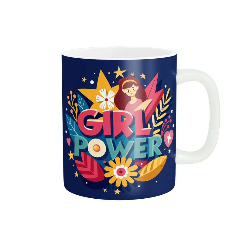 ماگ پادآفرین طرح قدرت دخترانه girl power کد 1861