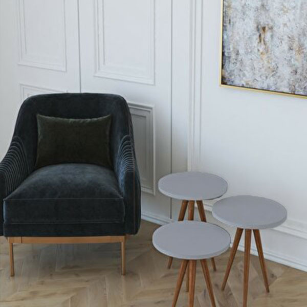 میز عسلی مدل بهار 03 مجموعه 3 عددی