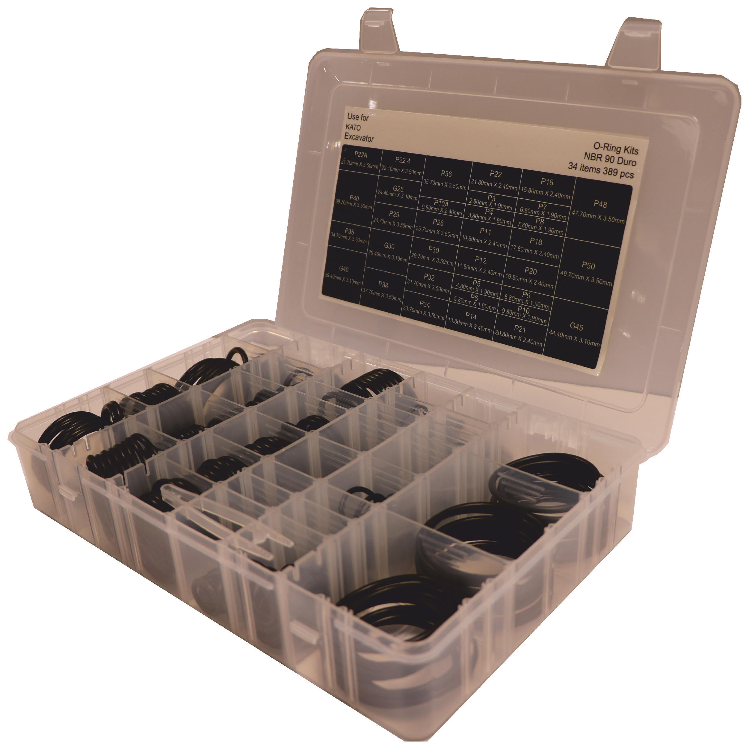 مجموعه 389 عددی اورینگ سیل گستر سالاران MOK03 مناسب برای ماشین آلات کاتو