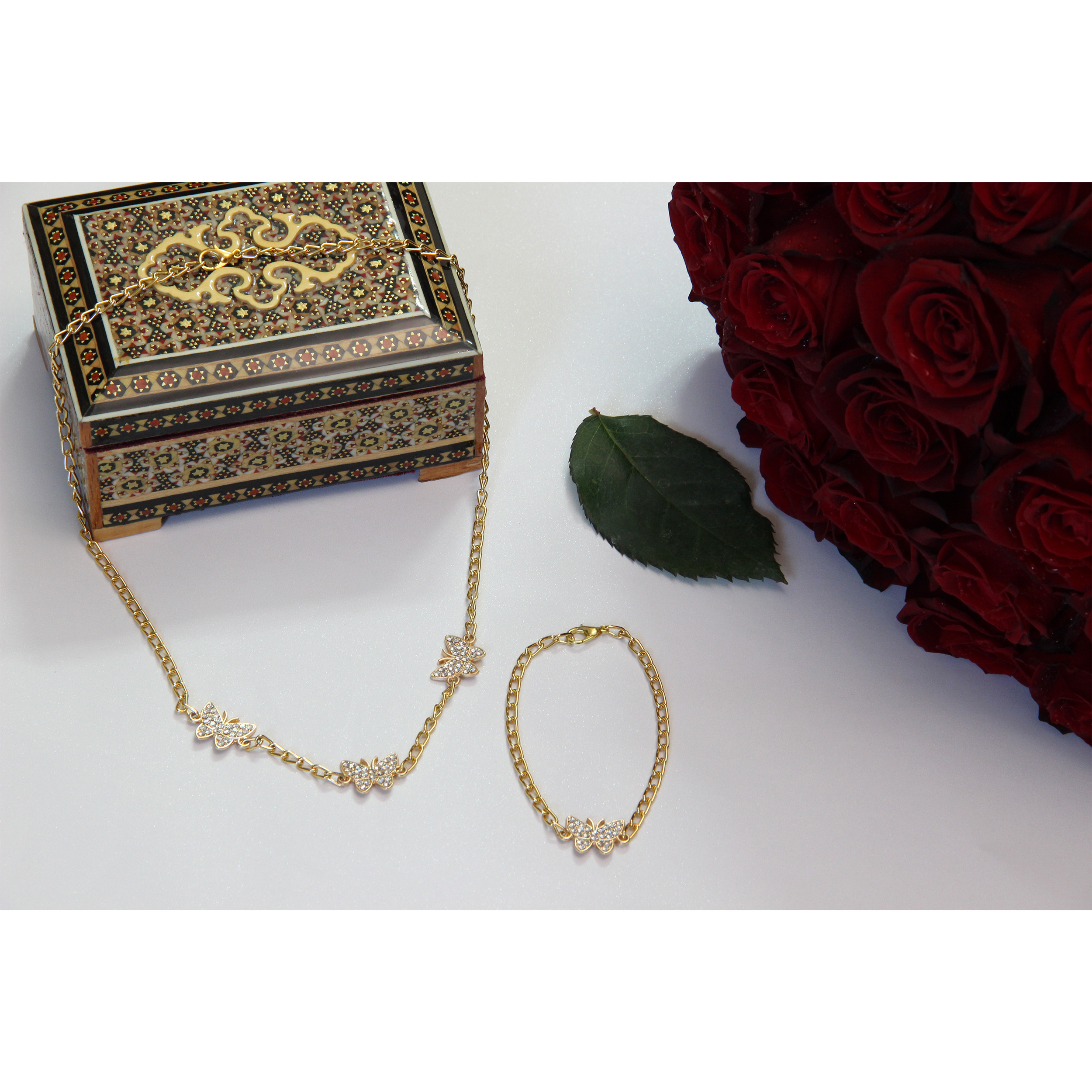 نیم ست دخترانه مدل پروانه کد HN1596