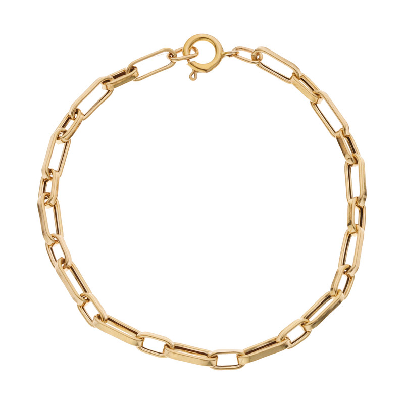 دستبند طلا 18 عیار زنانه میو گلد مدل هرمس پهن N94 کد BR782