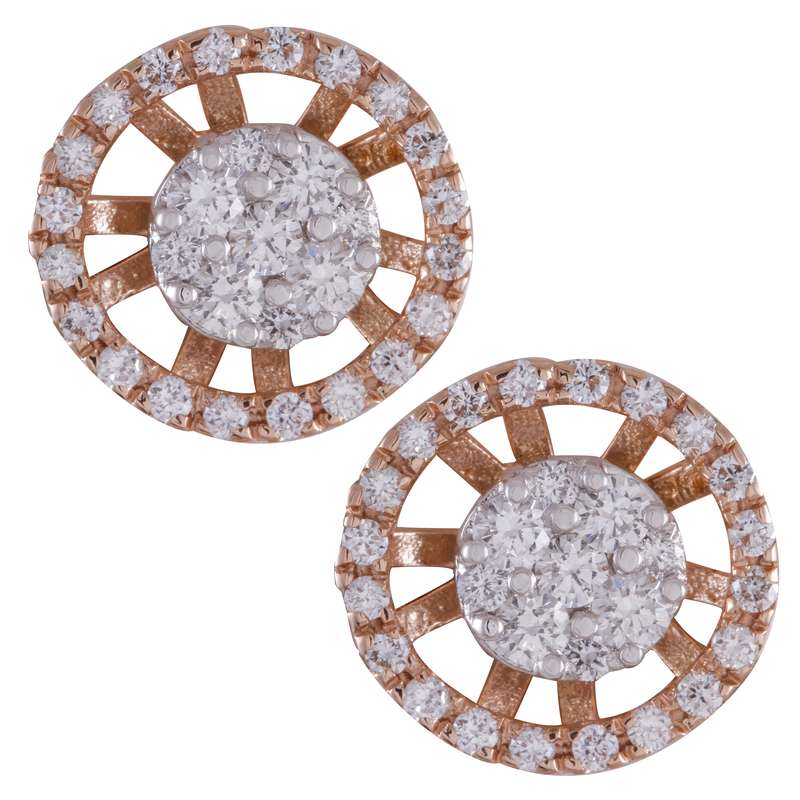 گوشواره طلا 18 عیار زنانه مدل 31046