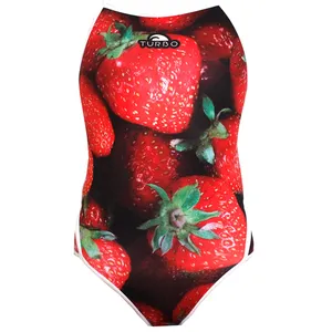 مایو زنانه توربو مدل Strawberry Fruit Thick Strap