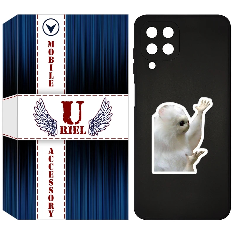 کاور یوریل مدل KSH کد 89 طرح میمون سفید مناسب برای گوشی موبایل سامسونگ Galaxy M33