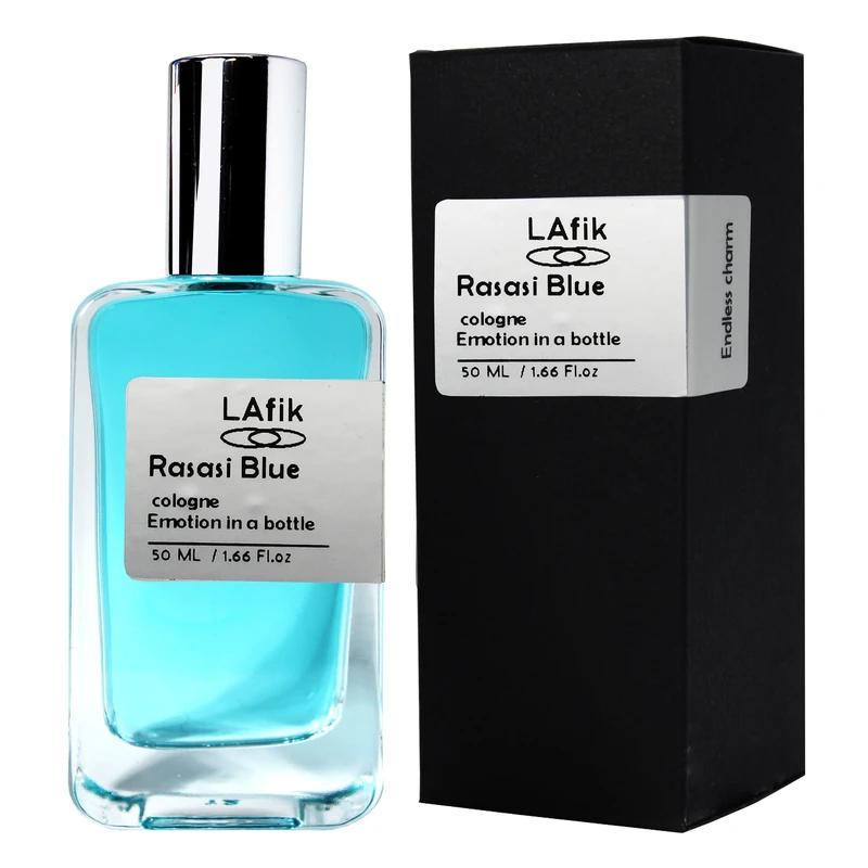 ادو پرفیوم مردانه لافیک مدل رصاصی بلو با رایحه خنک حجم 50 میلی لیتر