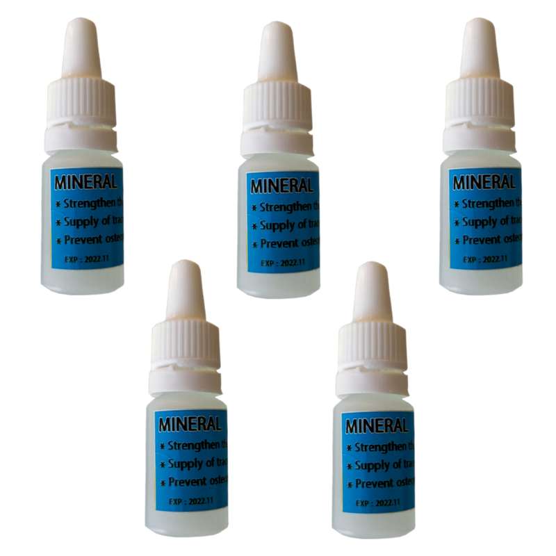  محلول ویتامین مینرال پرندگان مدل Mineral+Trace Elements حجم 25 میلی لیتر مجموعه 5 عددی