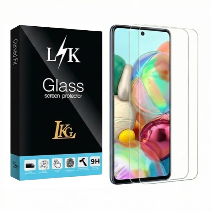 محافظ صفحه نمایش ال کا جی مدل EDGLSTW-LK مناسب برای گوشی موبایل سامسونگ Galaxy A51 بسته ۲ عددی