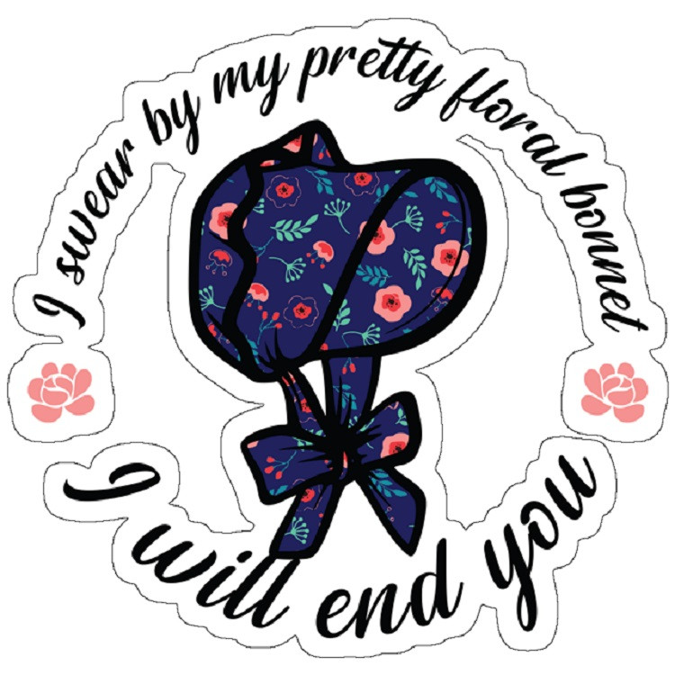 استیکر لپ تاپ مدل I Swear By My Pretty Floral Bonnet - Firefly