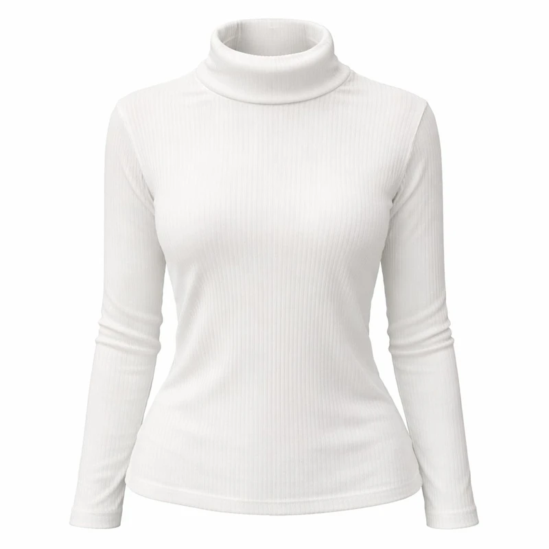 بلوز آستین بلند یقه اسکی زنانه مدل Lona