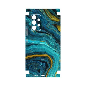 MAHOOT Turquoise marblewith golden streaks-FullSkin Cover Sticker for Samsung Galaxy A53 5G
