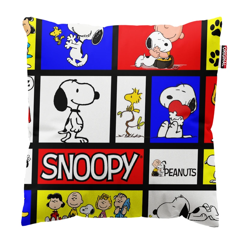 کوسن پاد آفرین مدل کارتونی اسنوپی کد PK301664 سایز 30*30 سانتی متر