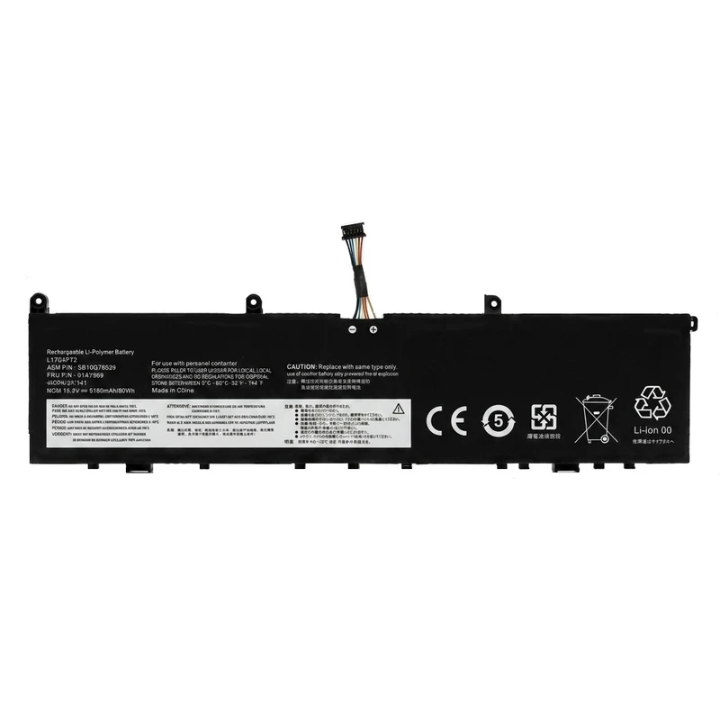 باتری لپ‌تاپ 8 سلولی دابل ام مدل L17C4P72 مناسب برای لپ تاپ ThinkPad X1 P1		