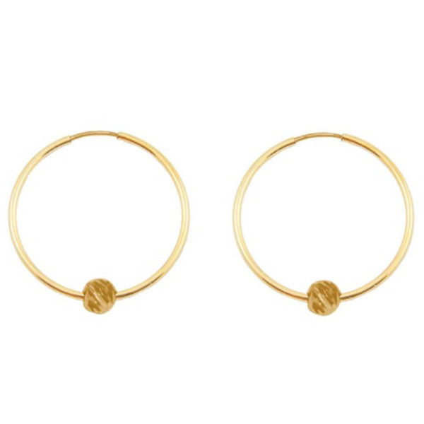 گوشواره طلا 18 عیار زنانه با طرح ال برناردو مدل DK453