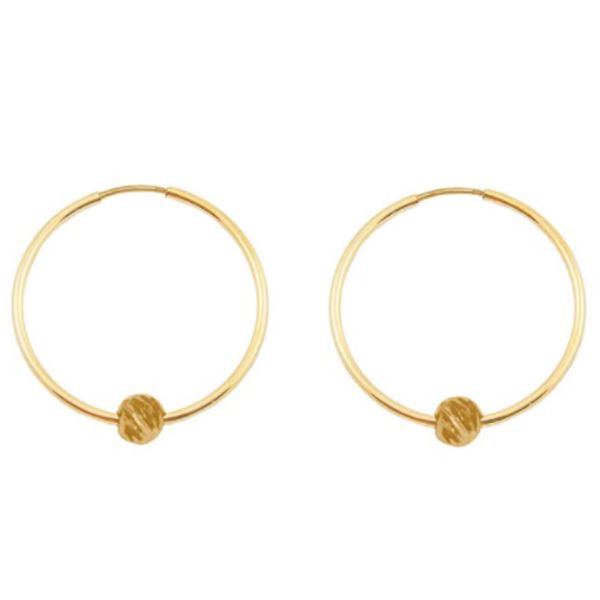گوشواره طلا 18 عیار زنانه با طرح ال برناردو مدل DK453 -  - 1