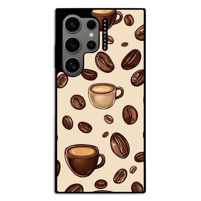 کاور آکام مدل AMC-WSGS24U-COFFEE-10 مناسب برای گوشی موبایل سامسونگ Galaxy S24 Ultra