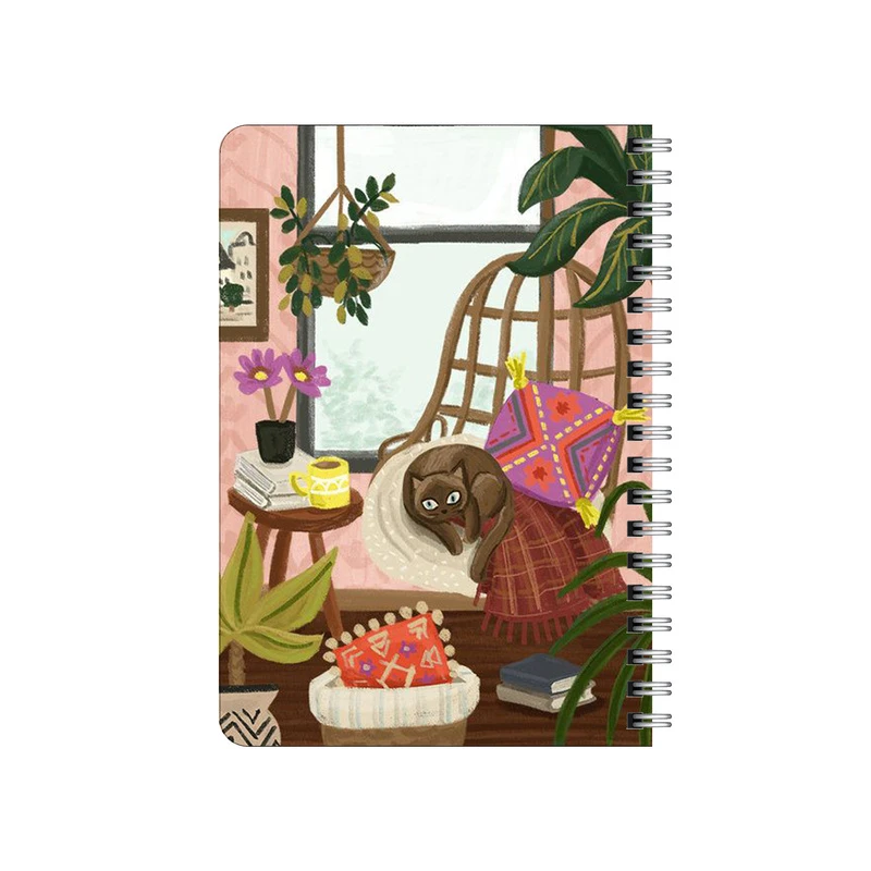 دفترچه یادداشت بامبیلیپ مدل چوبی طرح گربه خوشبخت کد 6043607